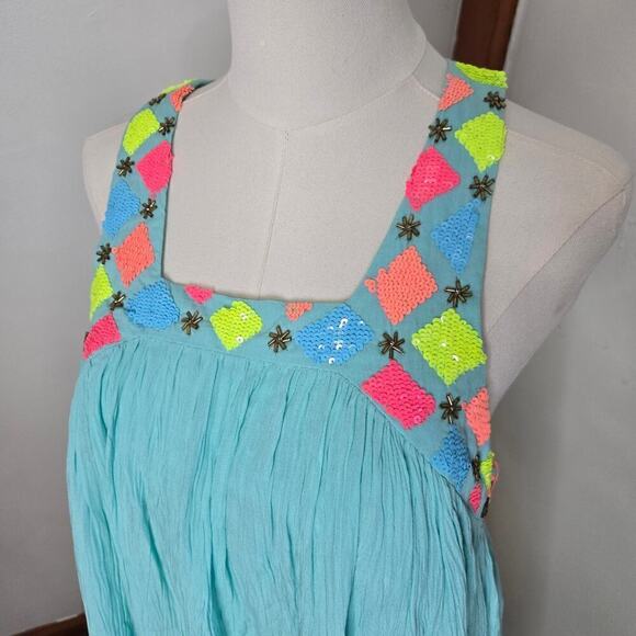 SUNDRESS Dresses REVOLVE  Embellished Gauze Mini Dress Small - Picture 2 of 11